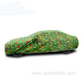 Camouflage 190T portable car cover with zipper